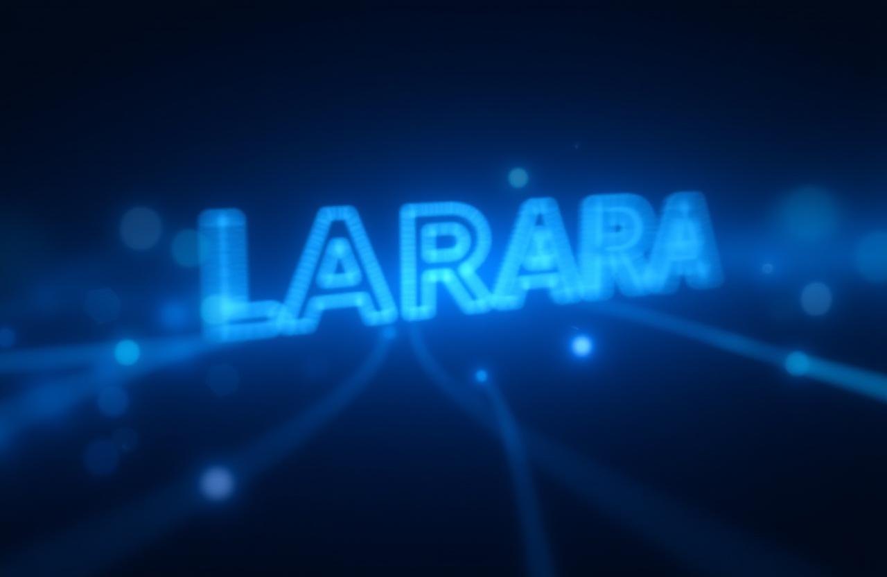 Une visualisation abstraite de flux de données numériques et de typographie. Des éléments lumineux et interconnectés flottent sur un fond sombre, représentant l'innovation et la connectivité dans le monde numérique.